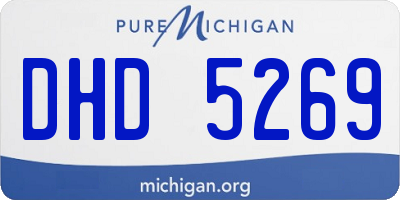 MI license plate DHD5269
