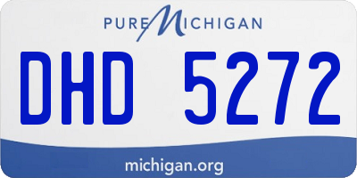 MI license plate DHD5272