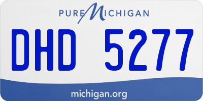 MI license plate DHD5277