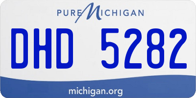 MI license plate DHD5282