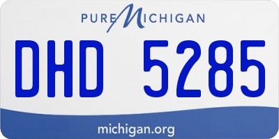 MI license plate DHD5285