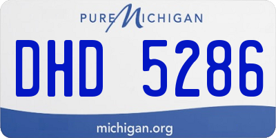 MI license plate DHD5286
