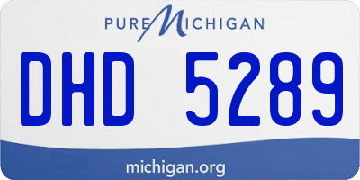 MI license plate DHD5289