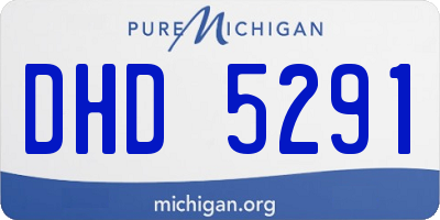 MI license plate DHD5291