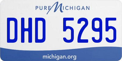 MI license plate DHD5295