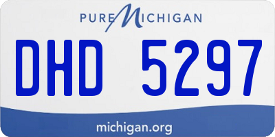 MI license plate DHD5297