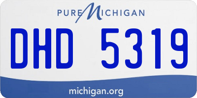 MI license plate DHD5319