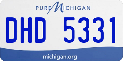 MI license plate DHD5331