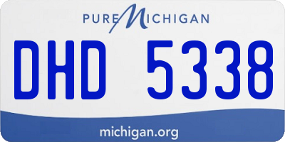 MI license plate DHD5338