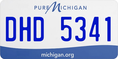 MI license plate DHD5341
