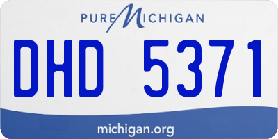 MI license plate DHD5371
