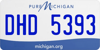 MI license plate DHD5393