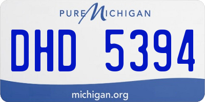 MI license plate DHD5394