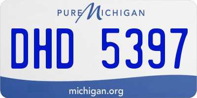 MI license plate DHD5397