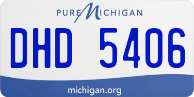 MI license plate DHD5406