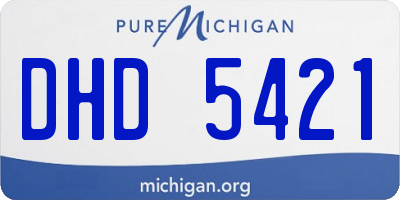 MI license plate DHD5421