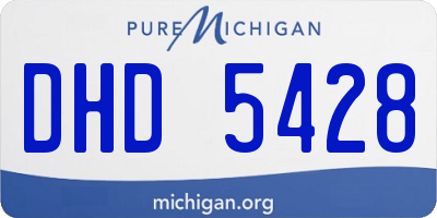 MI license plate DHD5428