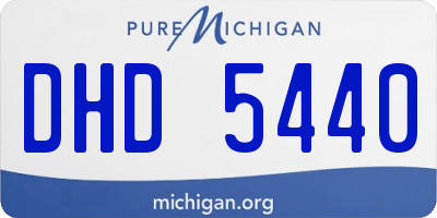 MI license plate DHD5440