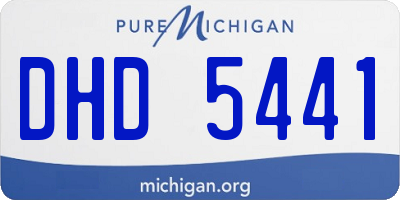 MI license plate DHD5441