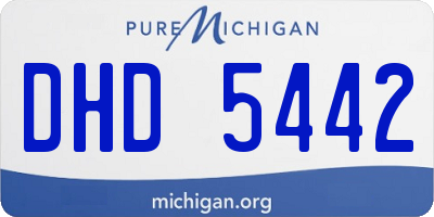 MI license plate DHD5442