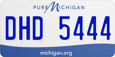 MI license plate DHD5444