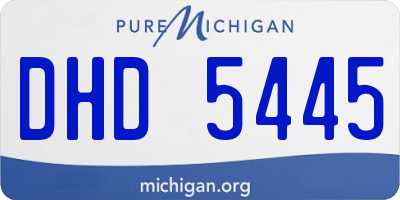 MI license plate DHD5445