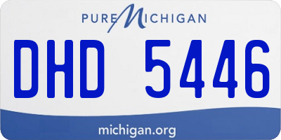MI license plate DHD5446