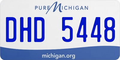 MI license plate DHD5448