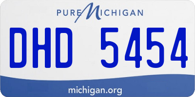MI license plate DHD5454