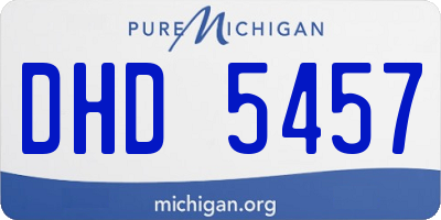 MI license plate DHD5457