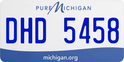 MI license plate DHD5458