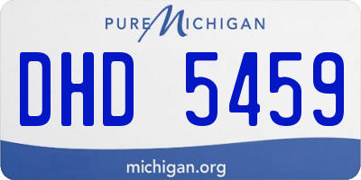 MI license plate DHD5459