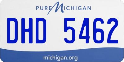 MI license plate DHD5462