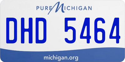 MI license plate DHD5464