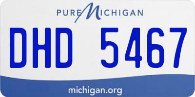 MI license plate DHD5467
