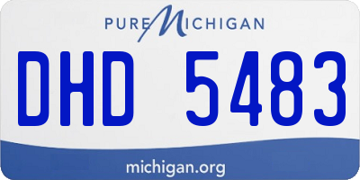 MI license plate DHD5483