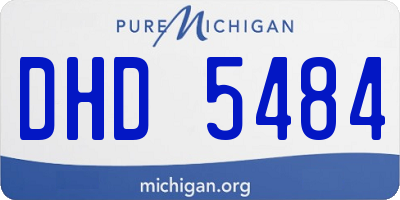 MI license plate DHD5484