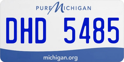MI license plate DHD5485