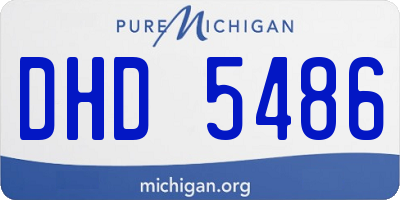 MI license plate DHD5486