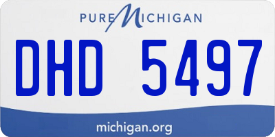 MI license plate DHD5497
