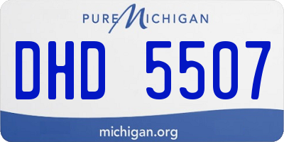 MI license plate DHD5507