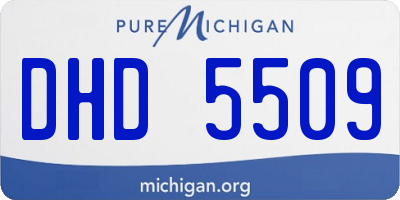 MI license plate DHD5509