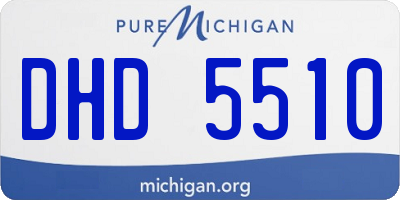 MI license plate DHD5510