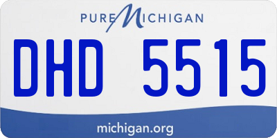 MI license plate DHD5515