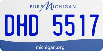 MI license plate DHD5517