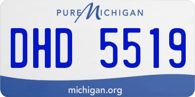 MI license plate DHD5519