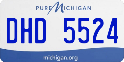 MI license plate DHD5524