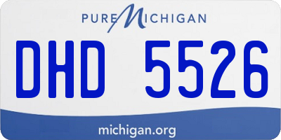 MI license plate DHD5526
