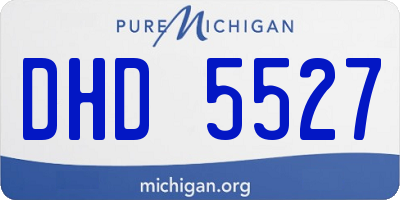 MI license plate DHD5527