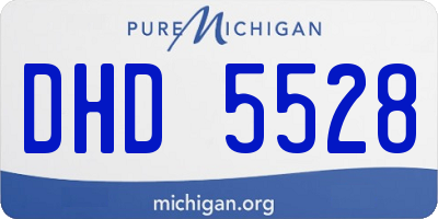 MI license plate DHD5528